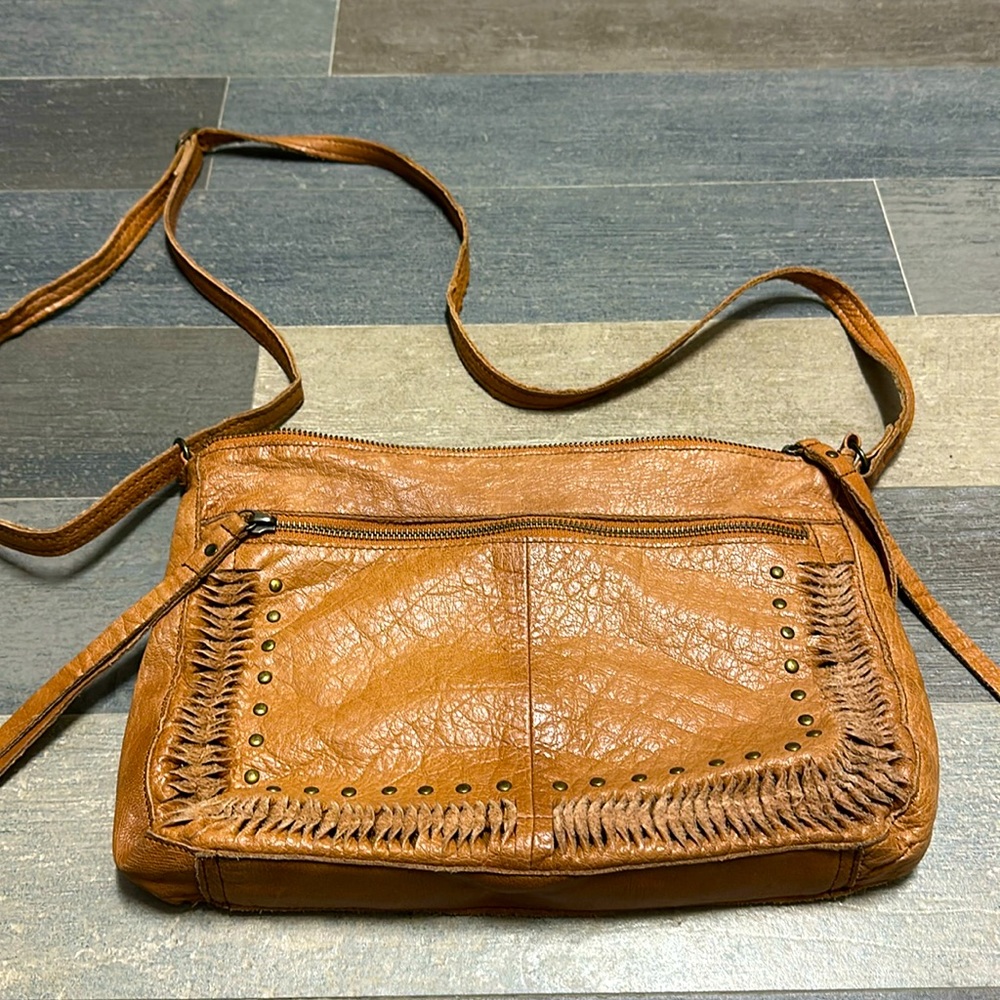 Day & Mood Noell Crossbody bag in genuine brown leather